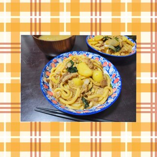 子供が喜ぶ♡ほんのり甘いバター醤油焼きうどん